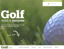 Tablet Screenshot of golfwithapurpose.com